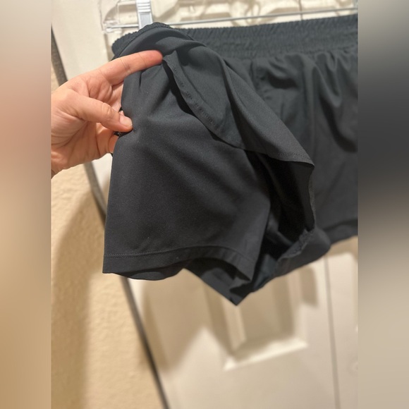 Girlfriend Collective Trail Shorts Lined Layered Black Hiking Outdoor Workout ,S - Picture 4 of 13